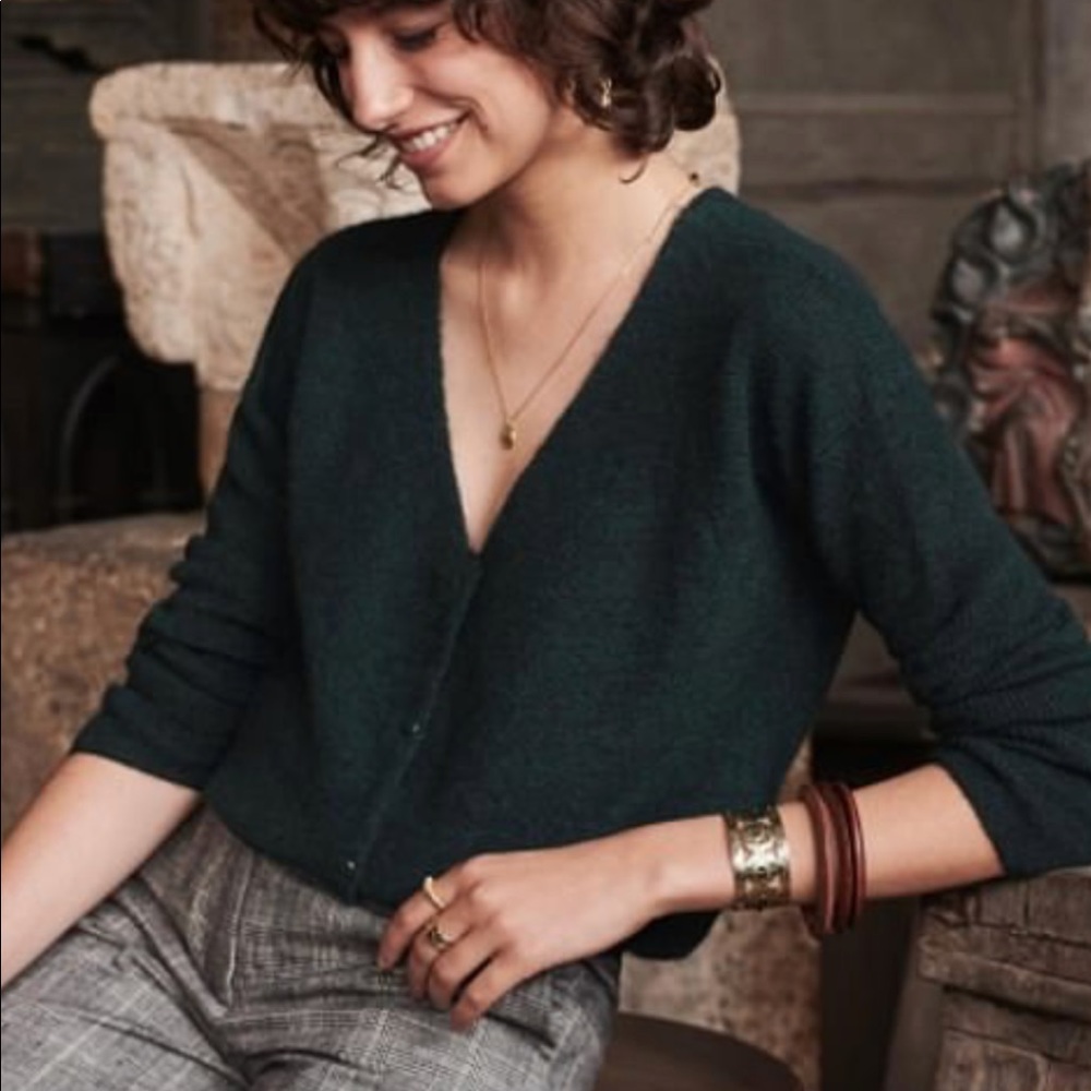 Sezane Barry Sweater  Dark Green Small